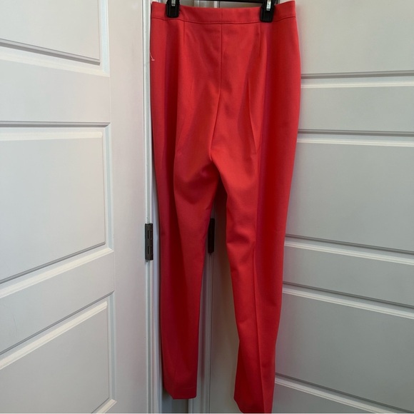 Boss Tiluna Slim Fit Wool Blend Trouser in Pink Coral Size 0 - Picture 6 of 9